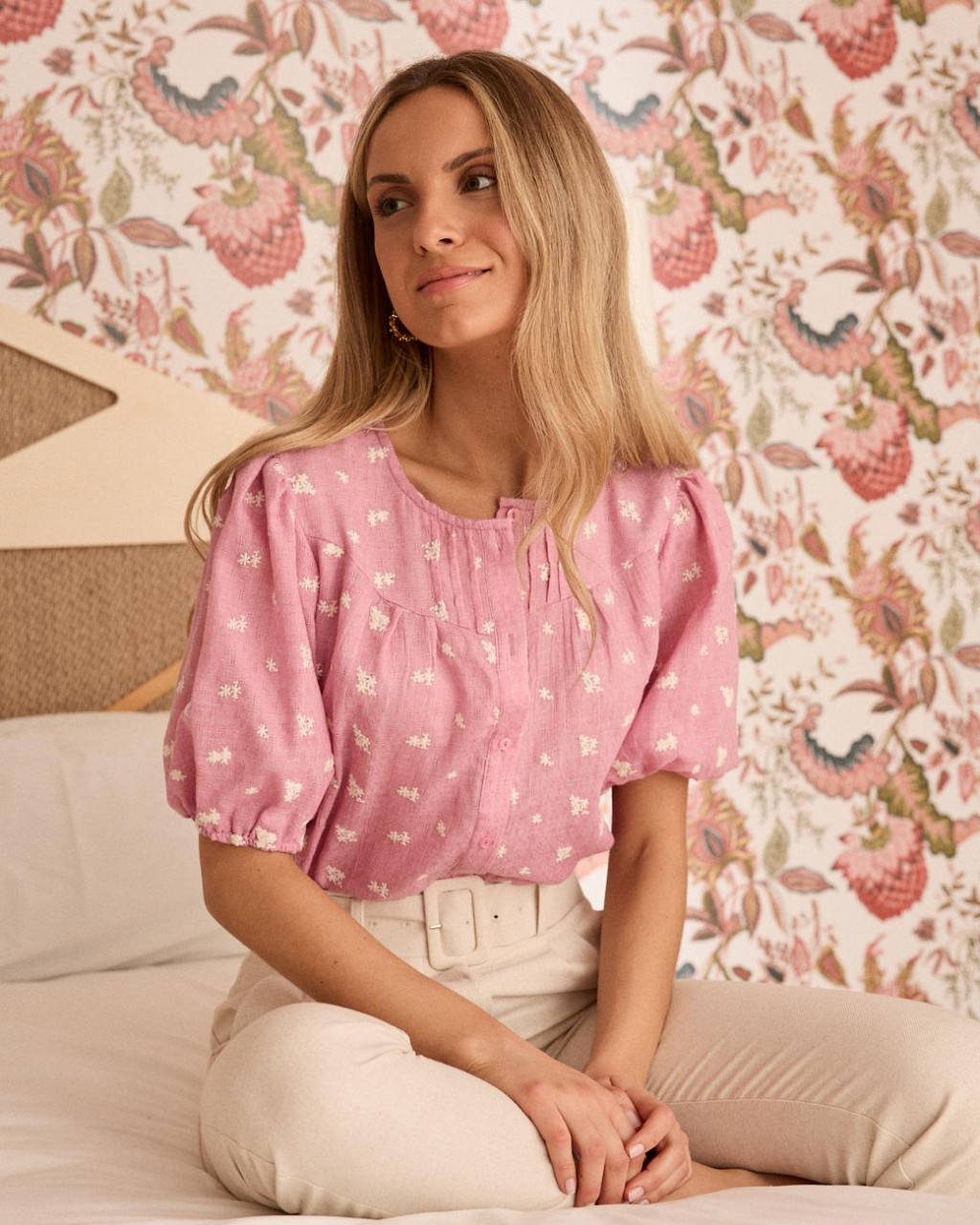 Camisa Con Bordados Lia