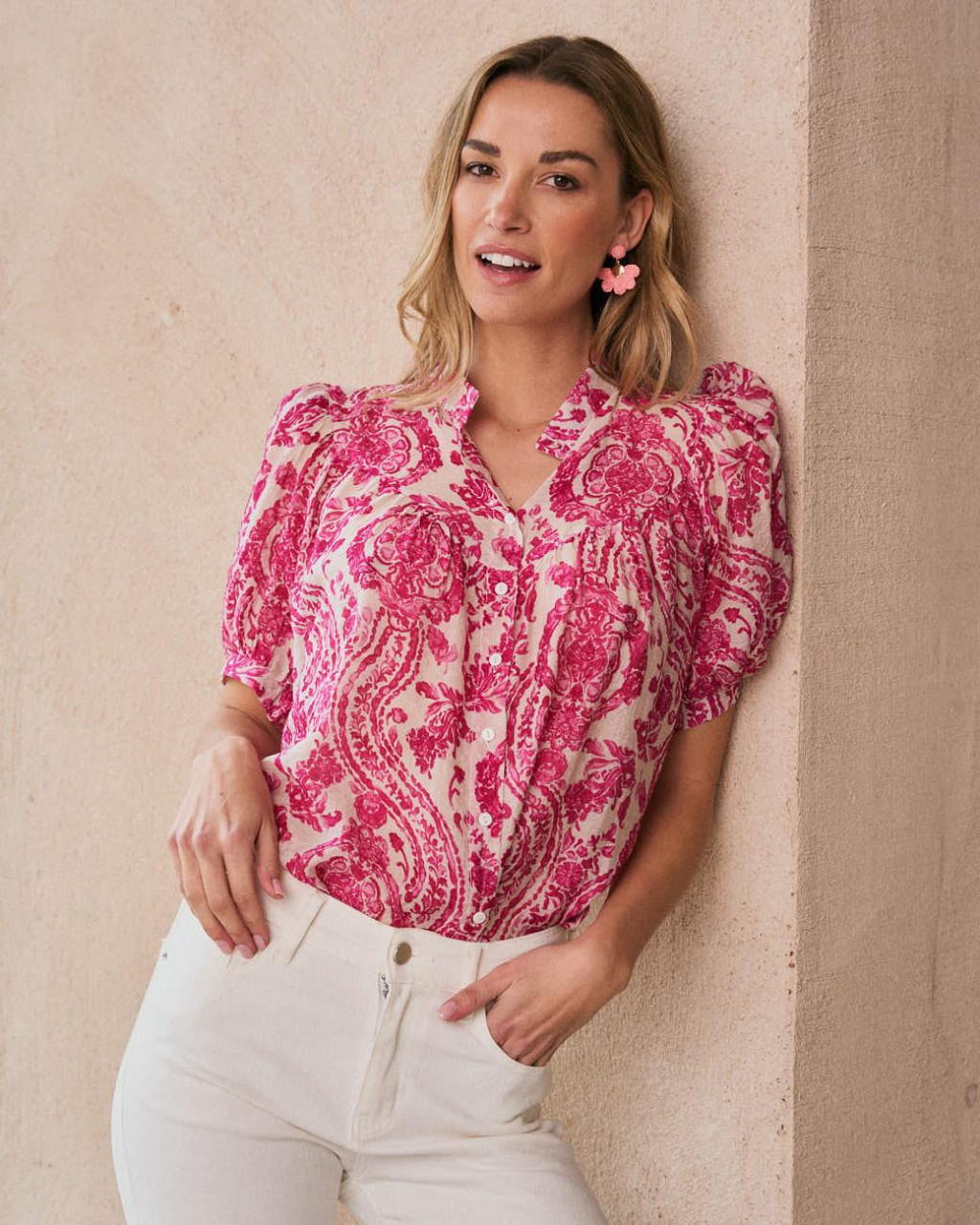 Elisabeth Blusa con stampa