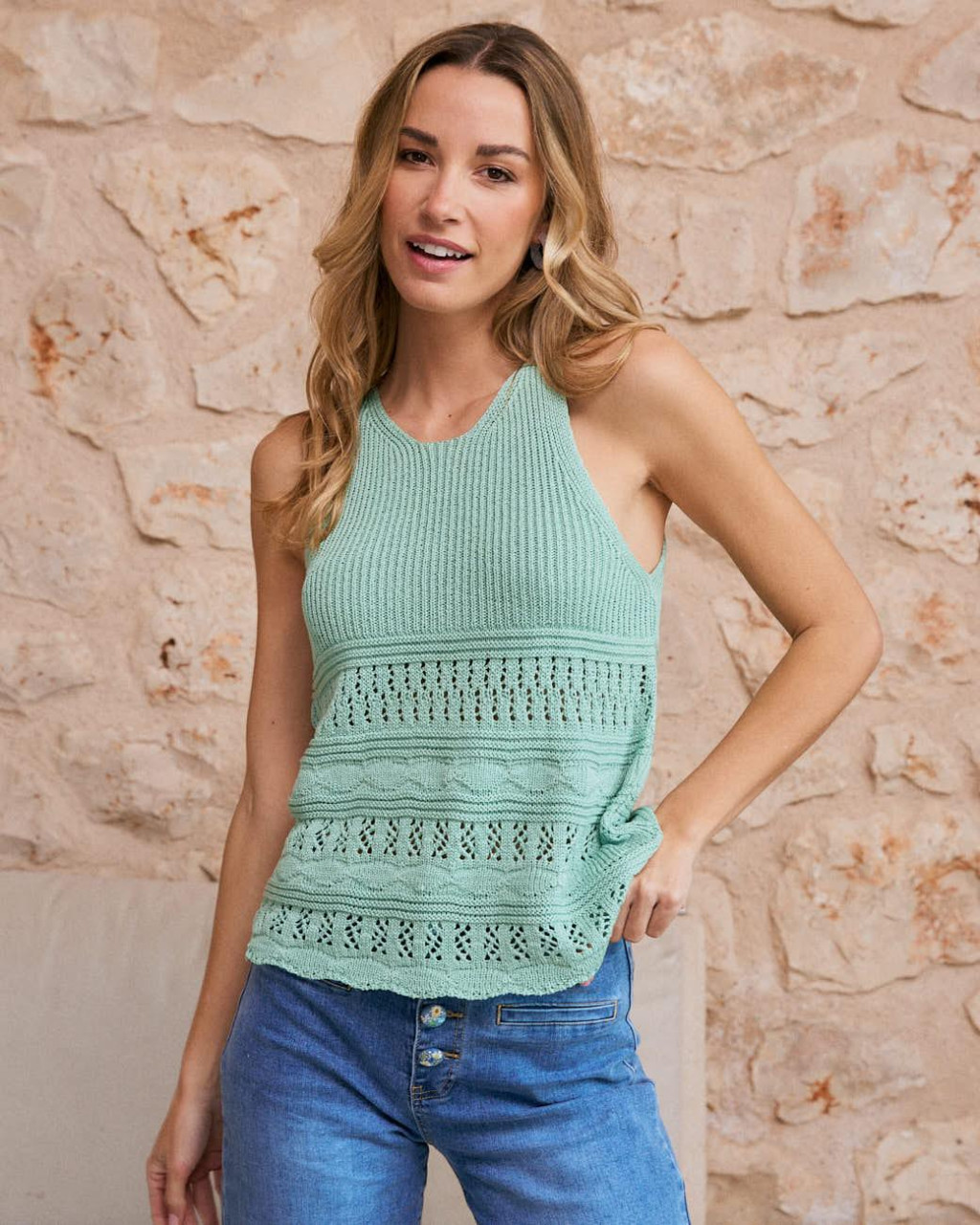 Top in maglia Clementine