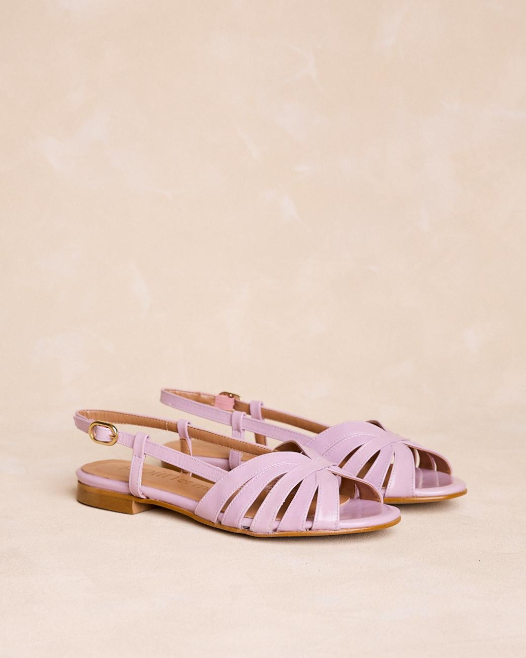 Sandalo piatto malva