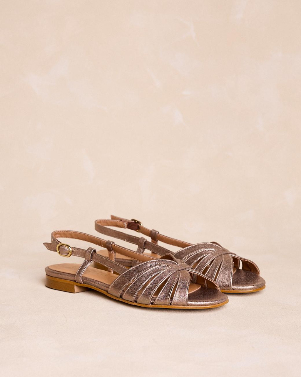 Bronze Flat Sandal