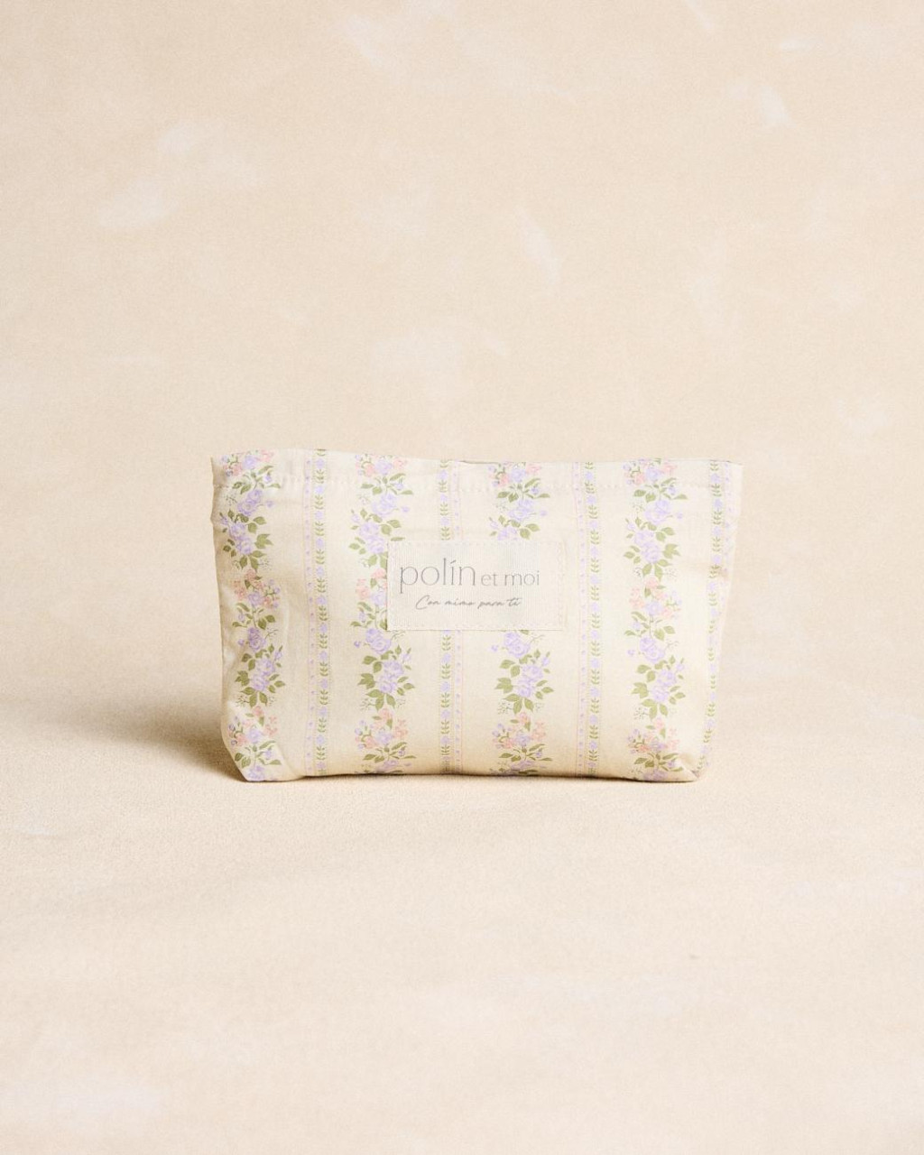 Borsa da toilette piccola con fiori di Selenia