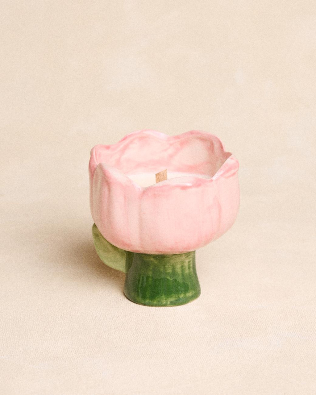 Bougie parfumÃ©e tulipe en cÃ©ramique