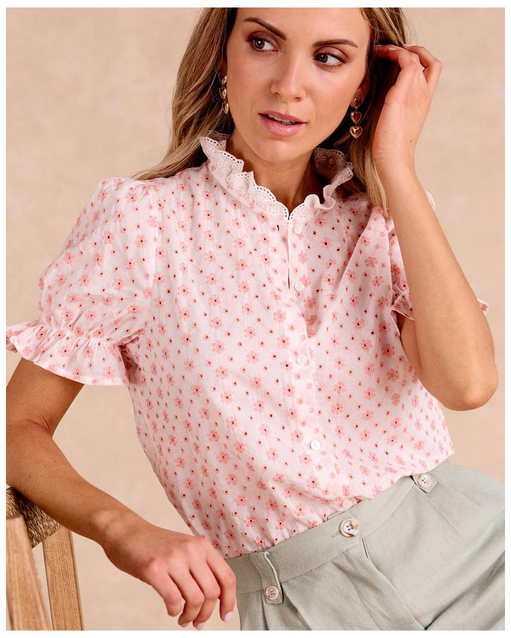 Blusa Bordada Donna Flowers
