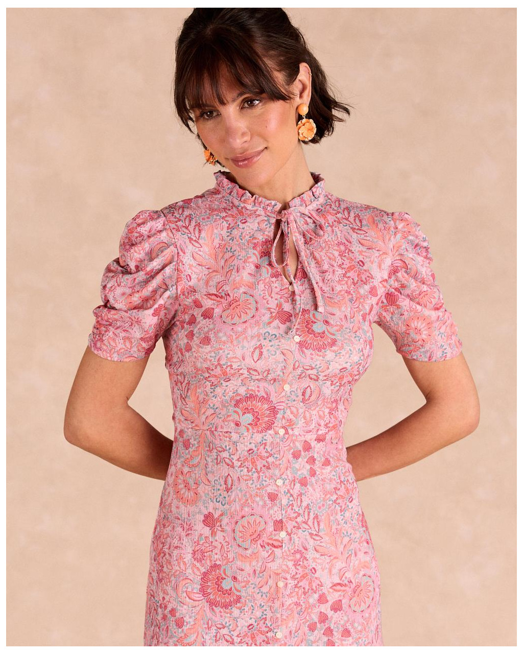 Vestido Largo Flores Anisa