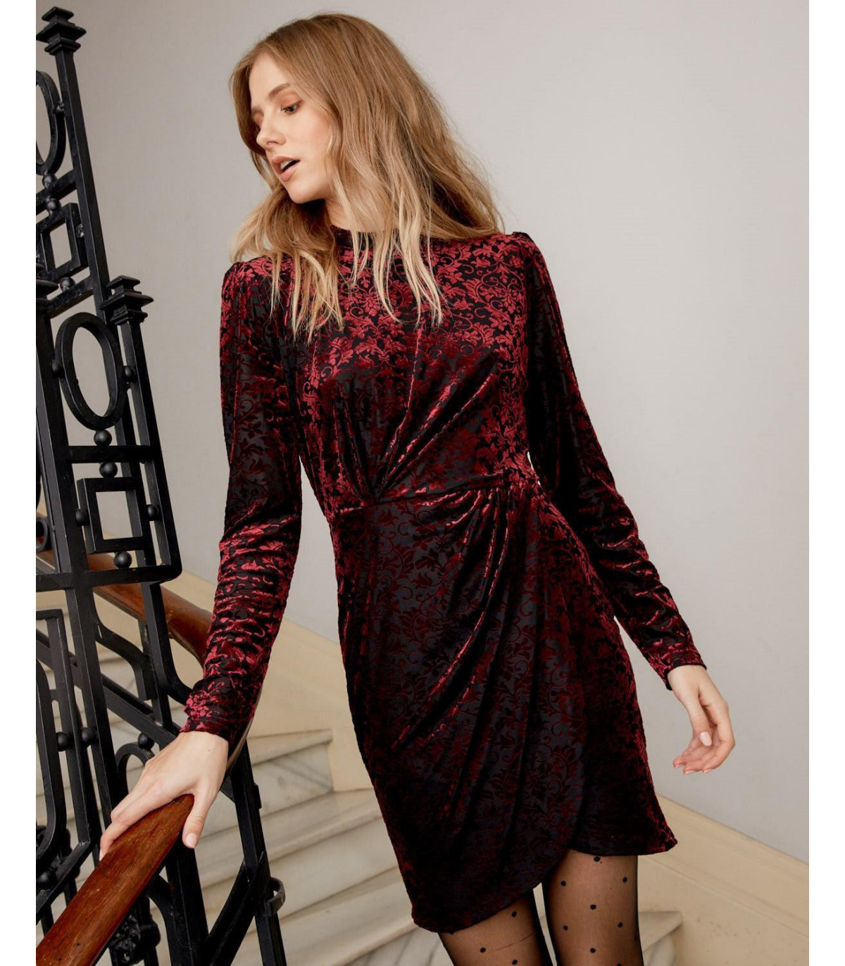 Vestido de veludo Aivila