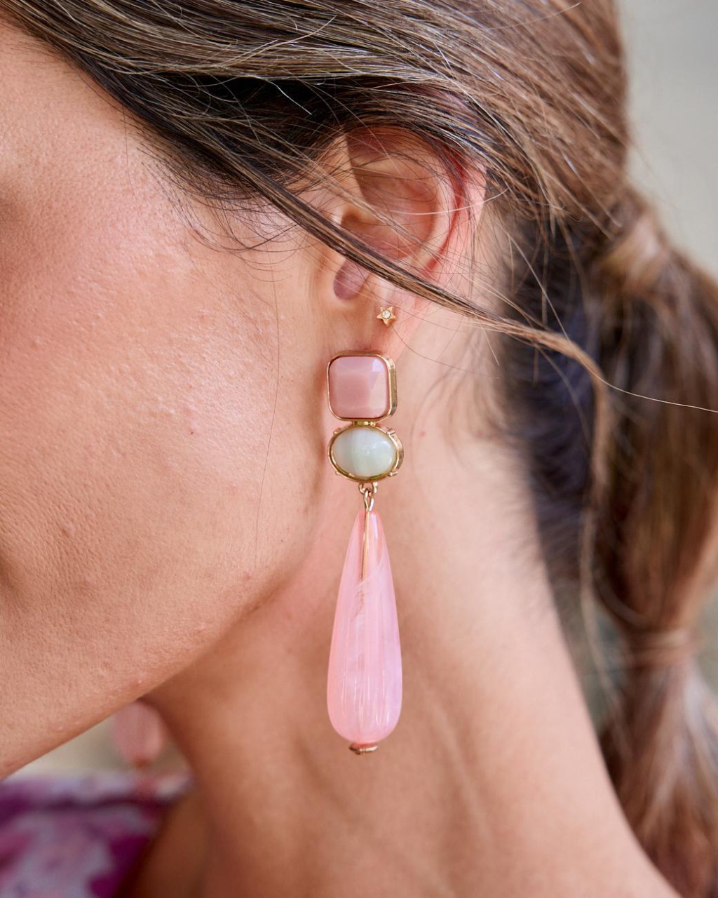 Boucles dâoreilles pendantes Sineca