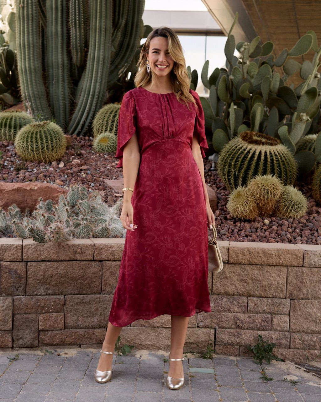 Cyrene imprimir Vestido
