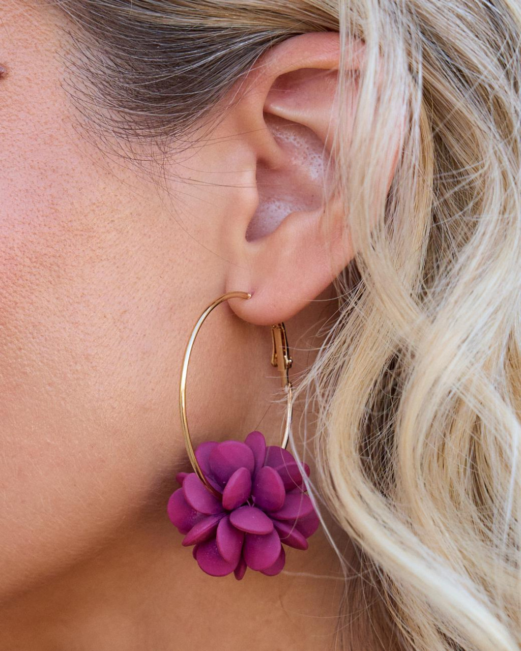 Sallie Flower Hoops