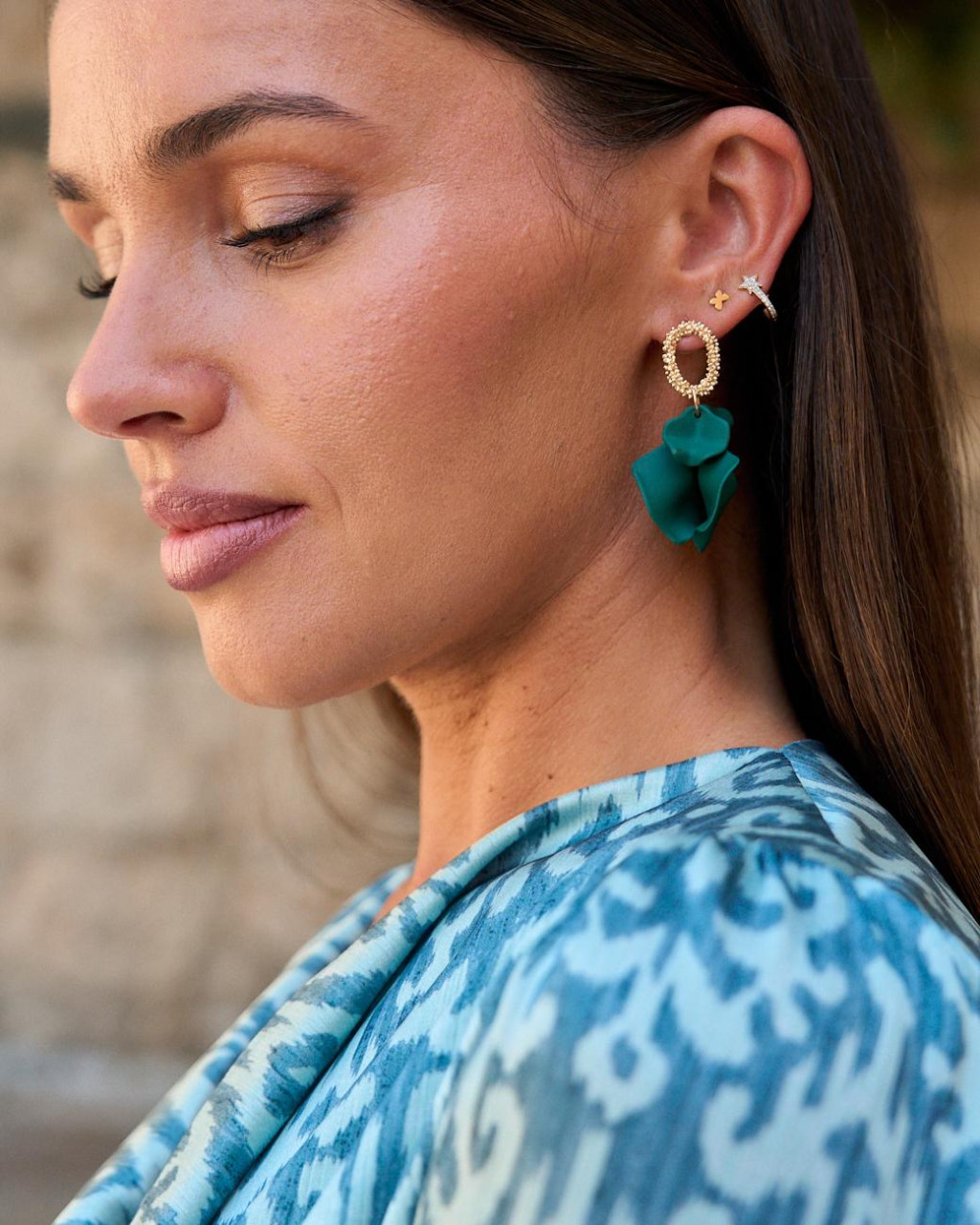 Gem Flower Earrings