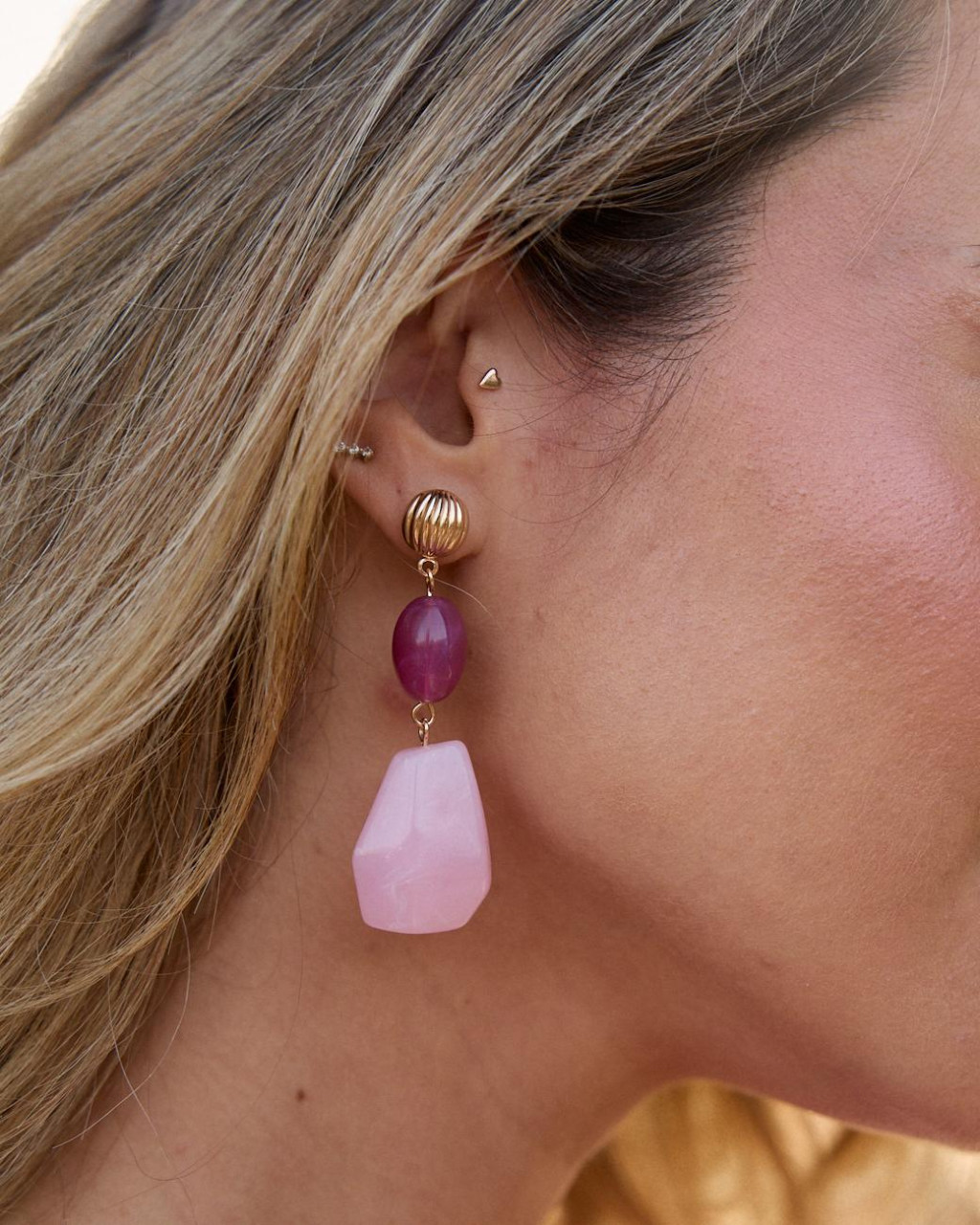 Zenaida Stone Earrings