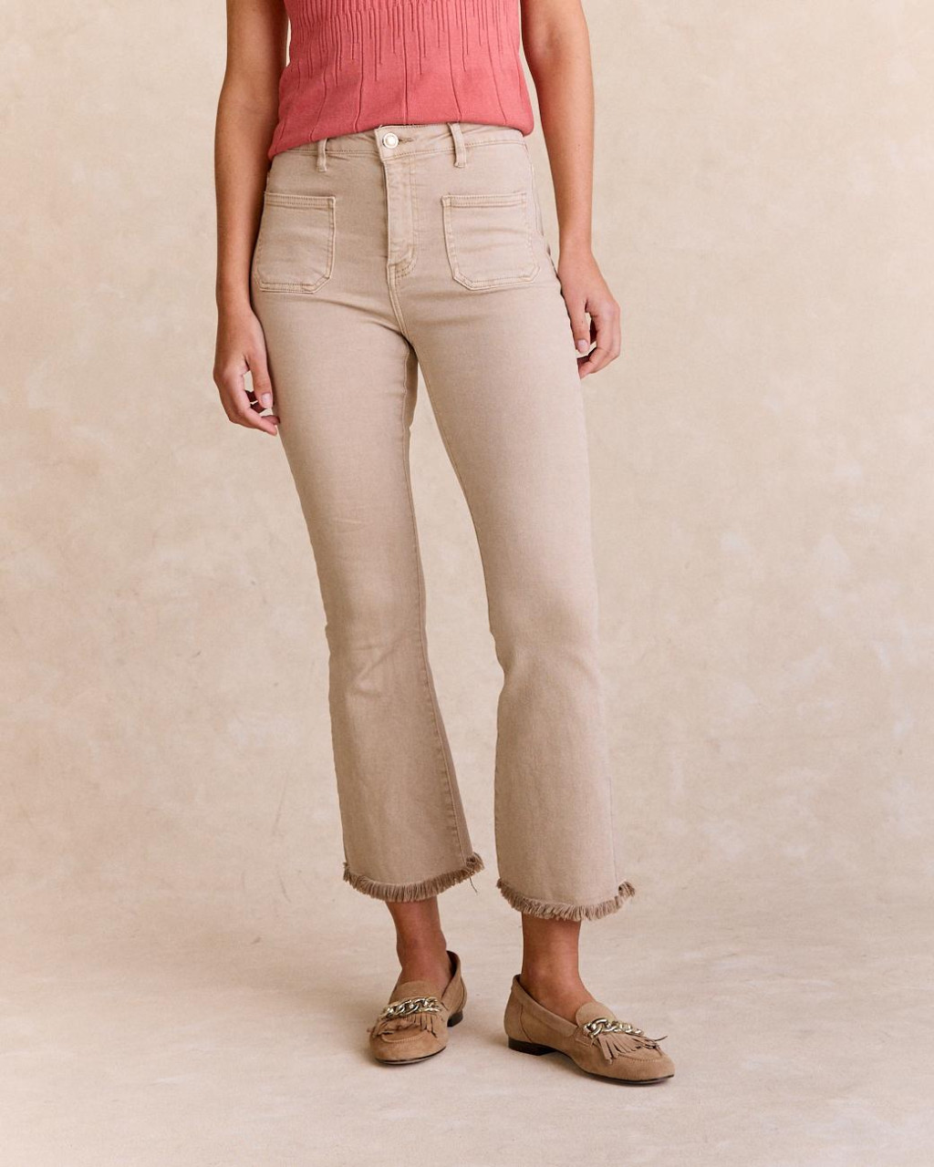PantalÃ³n Denim Kasandra Beige